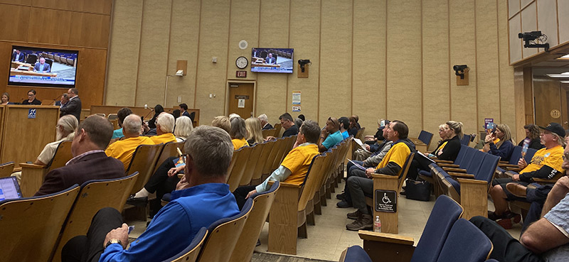 Friends of Campland members showed up at the March 14 Environmental Committee Meeting.